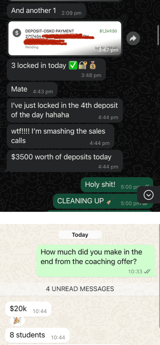 locking in deposits and closing $20k